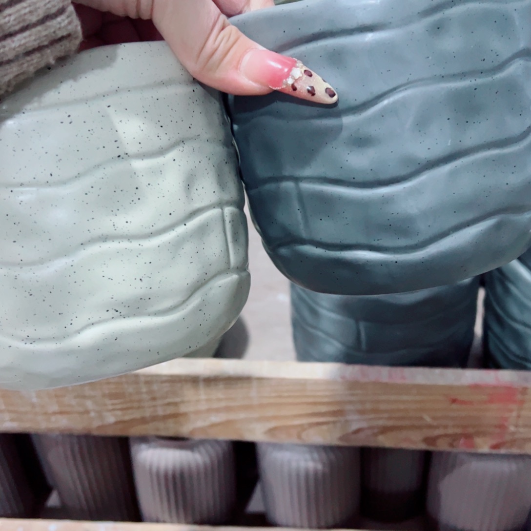 有孔，陶瓷花盆满10米包邮发货