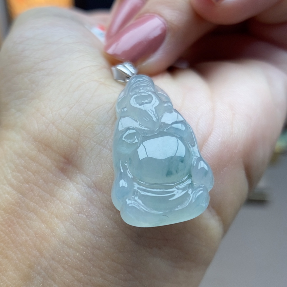 翡翠银S925镶嵌颈饰吊坠6