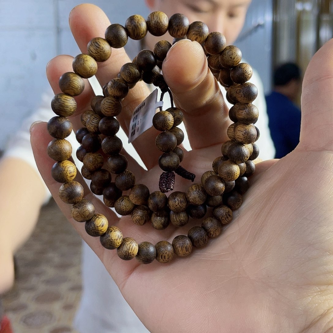 沉香手串棋楠陆河圆珠长串0.7/18克多样性发一