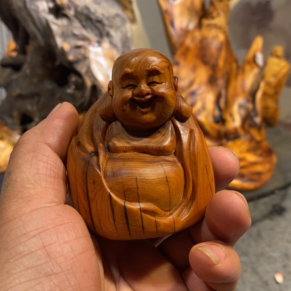【闪购商品】柏木（崖柏）木雕工艺品摆件家居装饰手把件