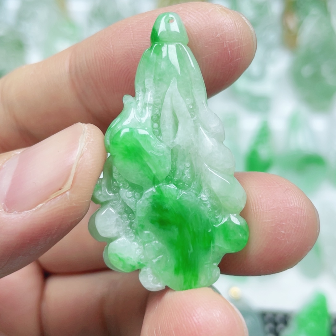 翡翠未镶嵌吊坠(不含链)