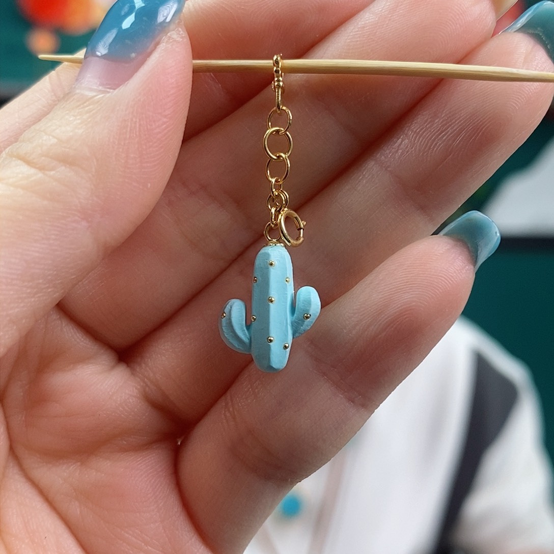 绿松石珠宝奇石18K金镶嵌