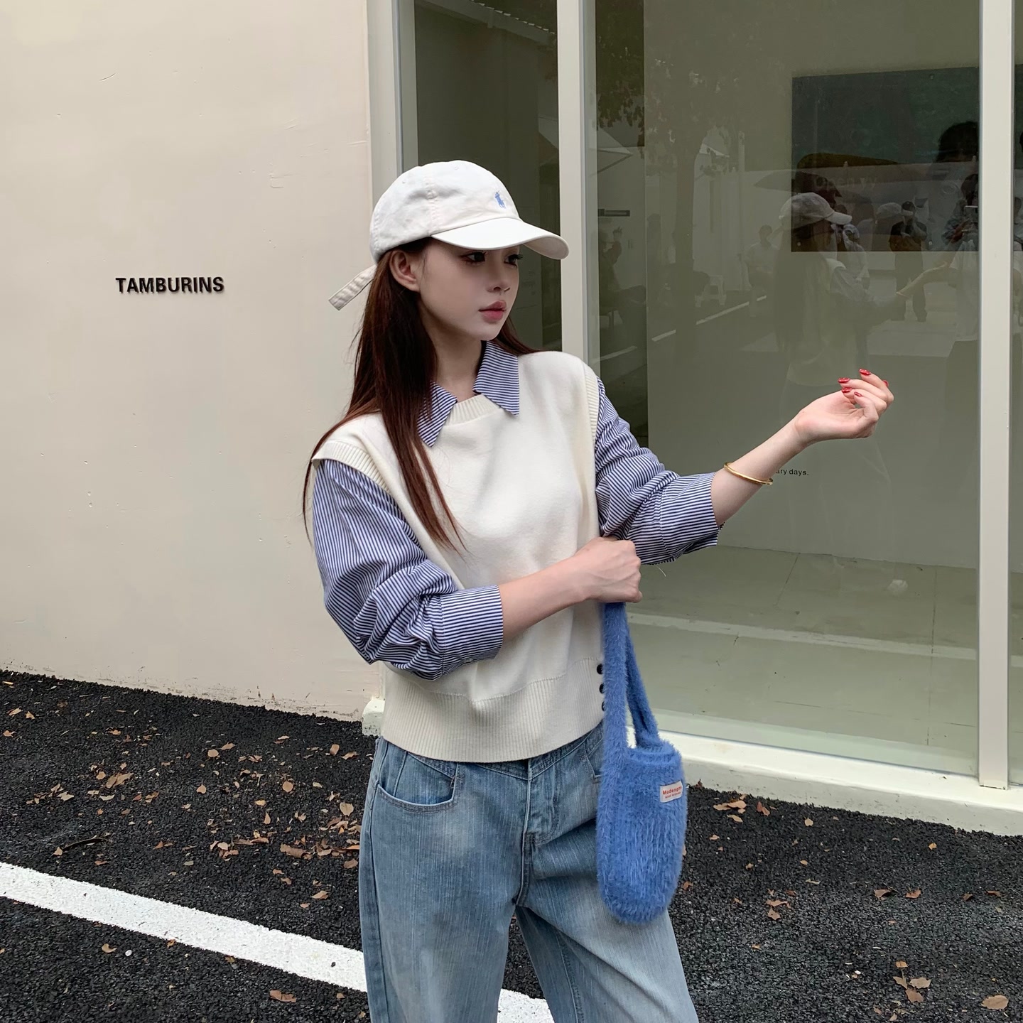 3MER  高智感韩风假两件毛衣