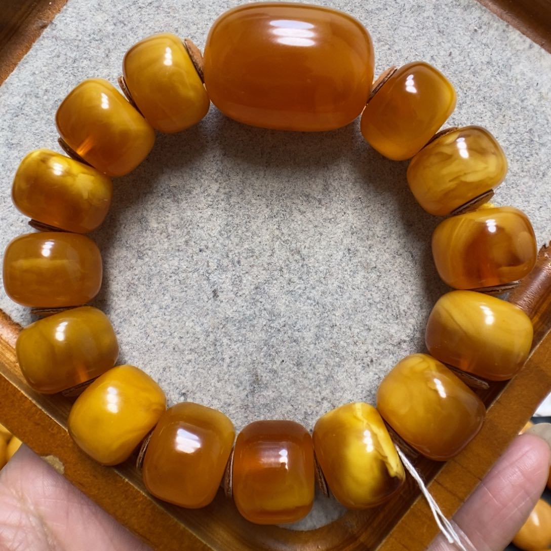 蜜蜡手串未镶嵌蜜蜡