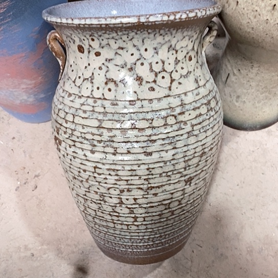 紫砂花盆口20高度32灰色