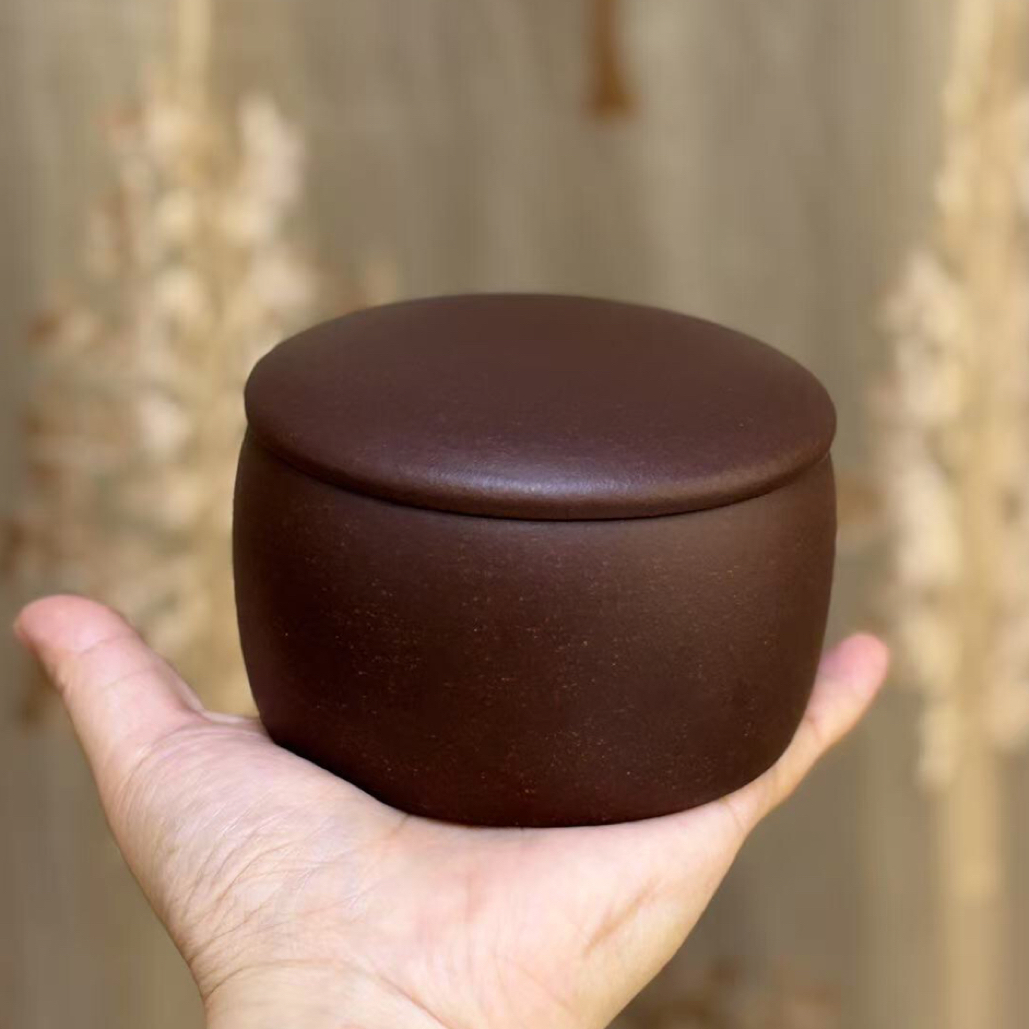 2两装深井老紫泥宜兴原矿紫砂茶叶罐