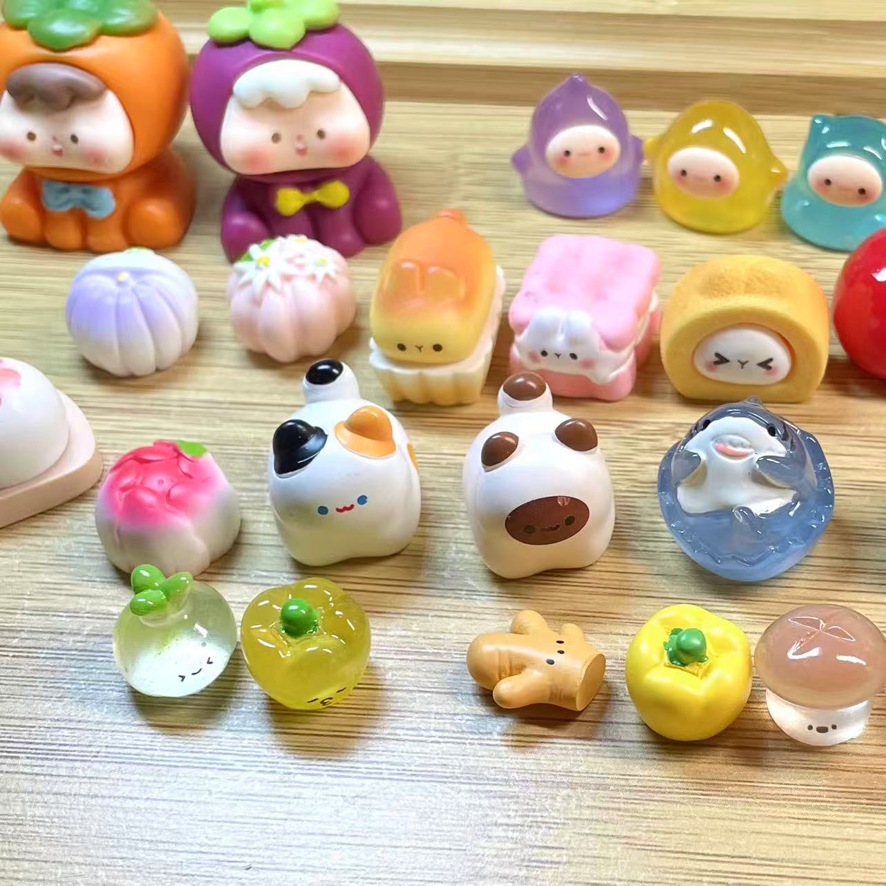 （现场拆）混合款公仔萌粒微景观创意diy装饰品迷你桌面摆件