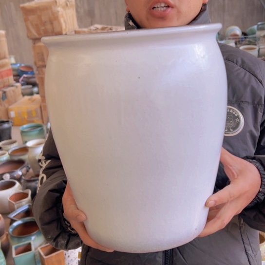 紫砂花盆高30口25————