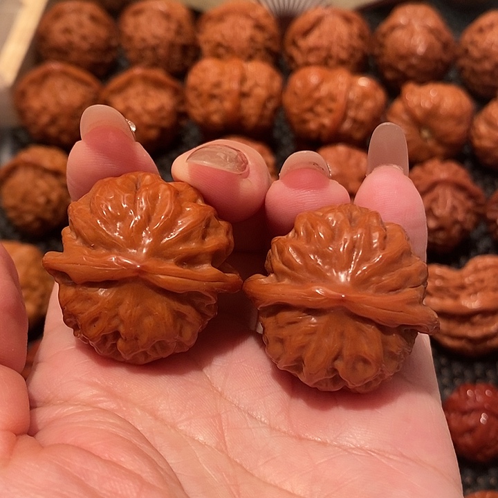 贝***儿吊坠文玩核桃石门元宝0797