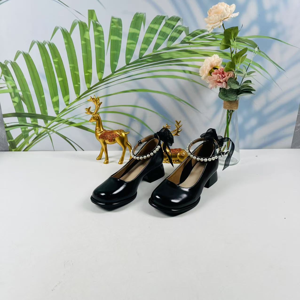 小强家女鞋 芽儿家新款百搭女乐福（Y475-15-3)（ W34BYV2583701）