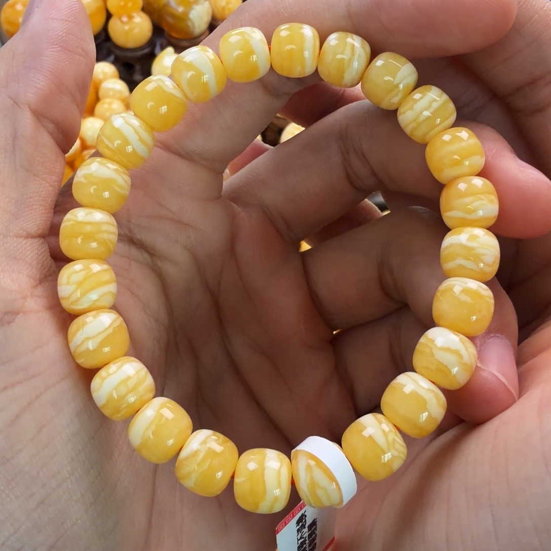 琥珀未镶嵌珠宝奇石9mm同料