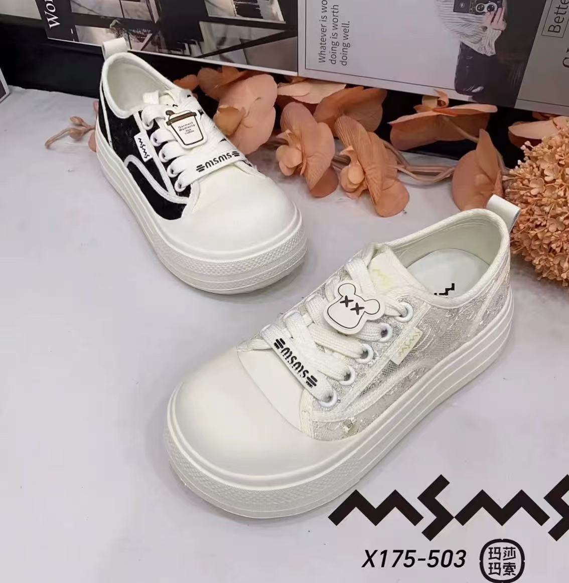 z175-503街头风圆头休闲厚底时尚休闲鞋单鞋时髦小姨风