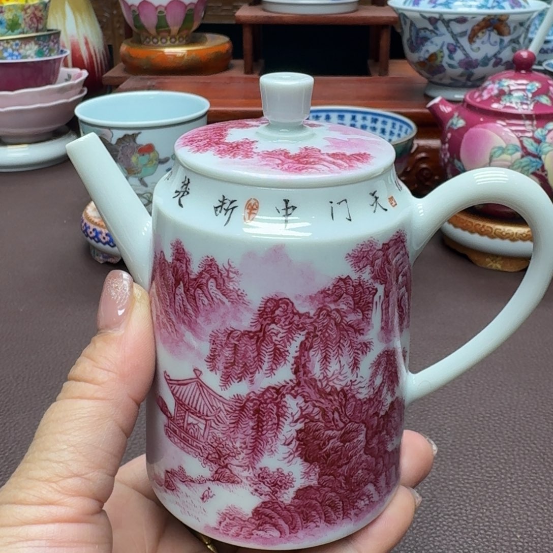 瓷片景德镇仿古手工制作精品展示