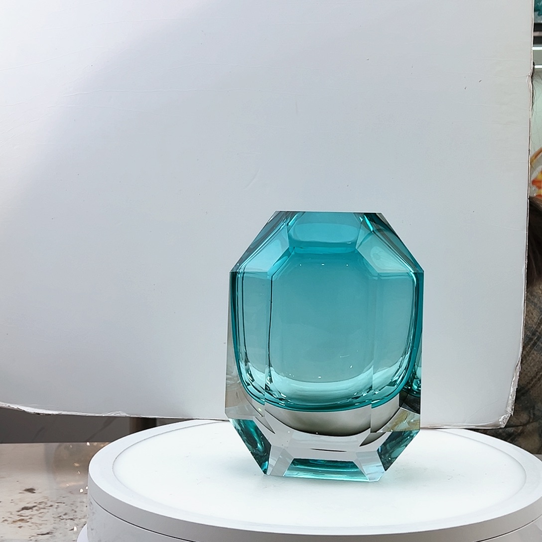 茶盏琉璃水晶花瓶