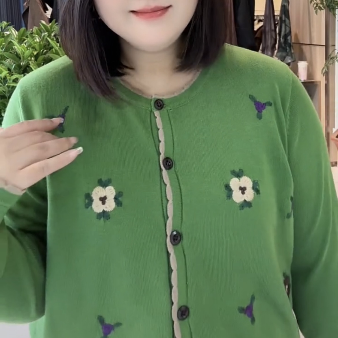 复古撞色花边开衫外套重工刺绣港风文艺范大码秋季针织衫上衣女潮