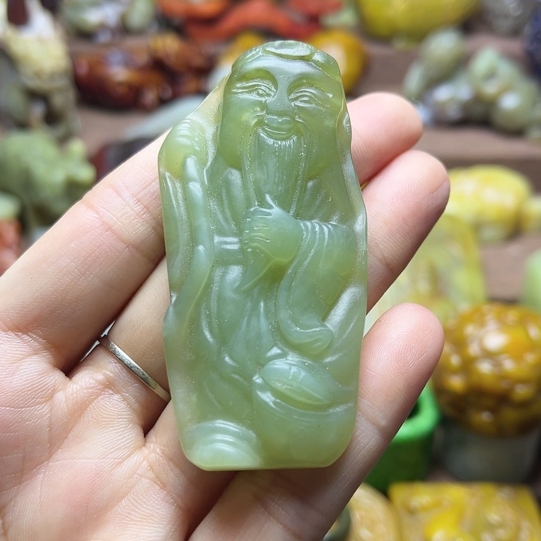 白玉菩提吊坠39。。