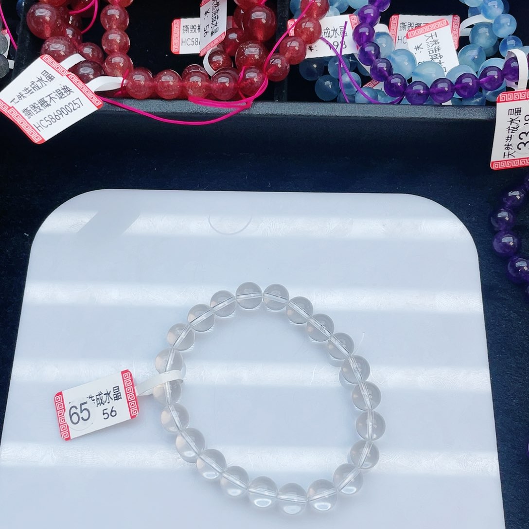 水晶手串未镶嵌白水