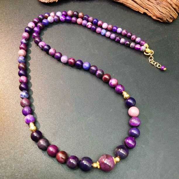 18K天然舒俱来项链多宝糖果圆珠4-11多样性发一D0567