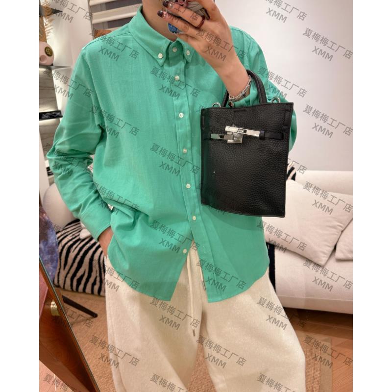XMM.【糖果色磨毛100%棉衬衣】衬衫百搭打底洋气休闲宽松时尚GN7700
