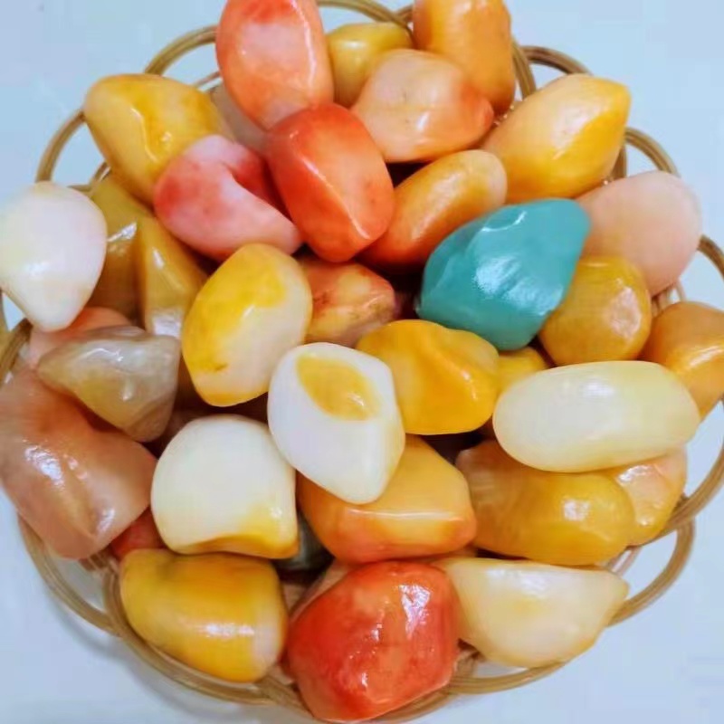 新疆五彩石 戈壁石 盆景石（一物一拍  多样性发货）