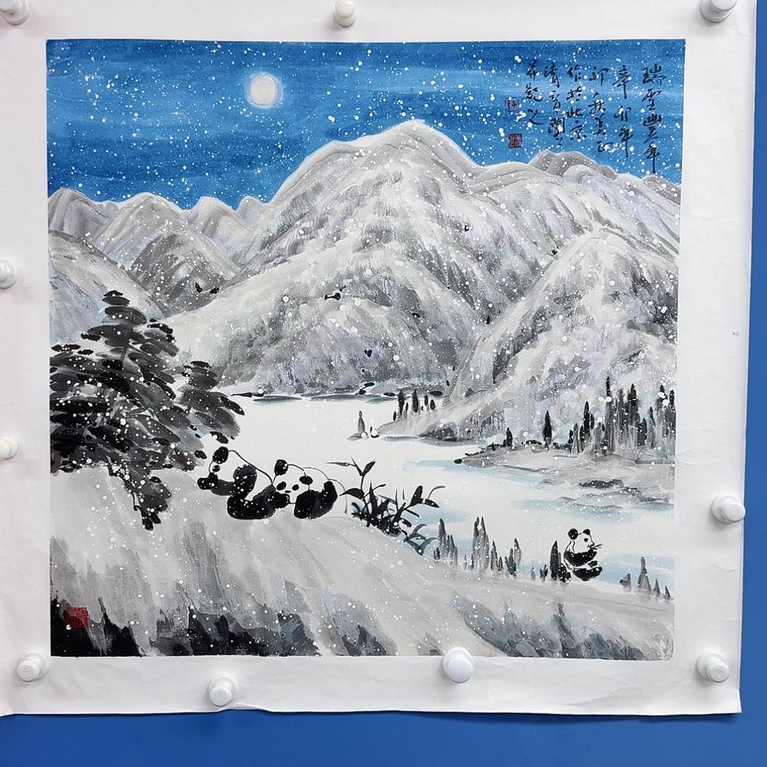 国画多次参加国内外大型