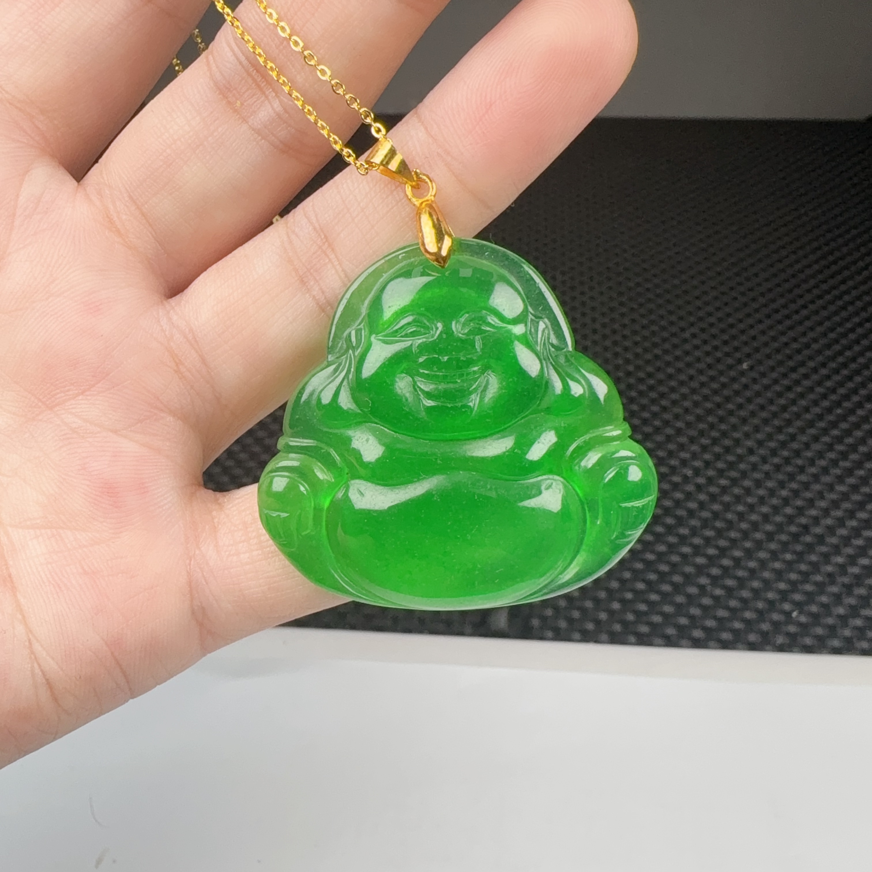 z602绿佛公吊坠精致