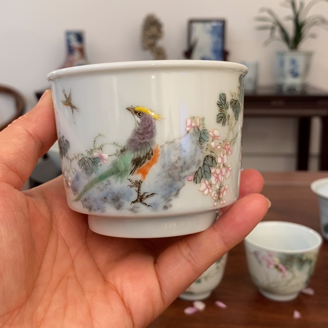 ?****?景德镇艺术陶瓷粉彩单杯