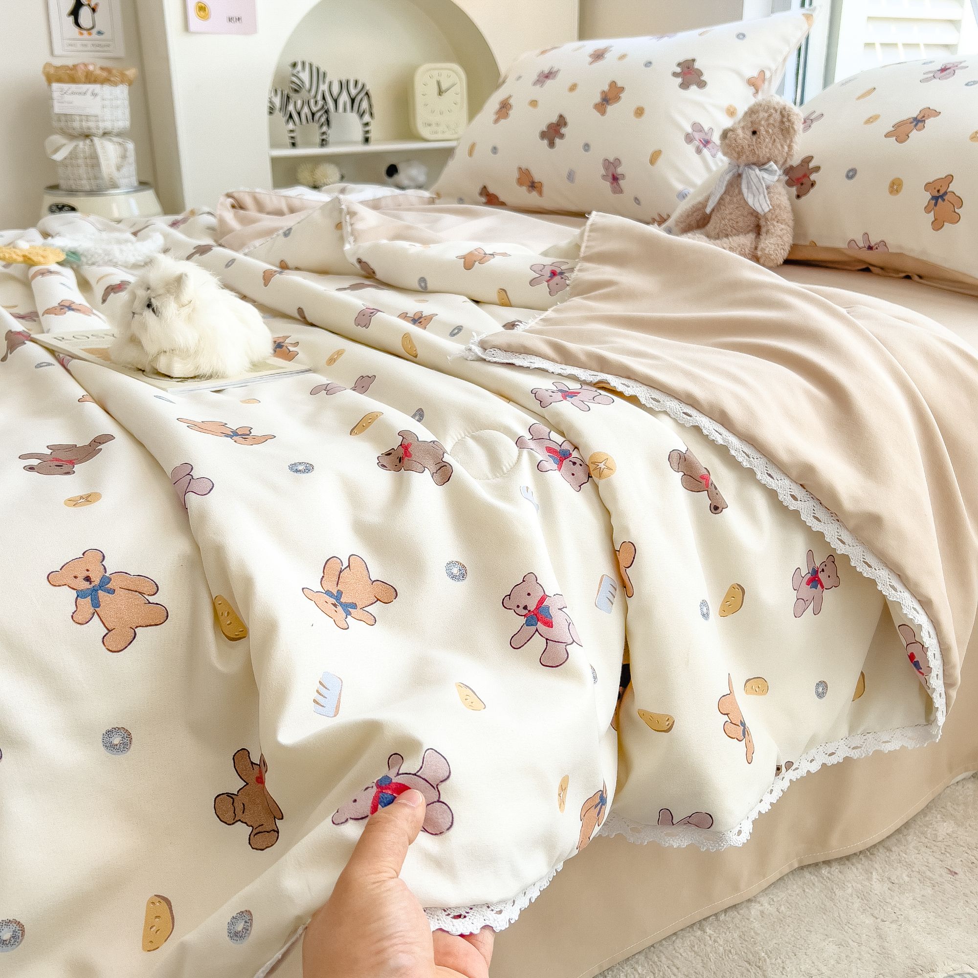 【小熊波比夏凉被】200*230四季柔软透气夏凉春秋被