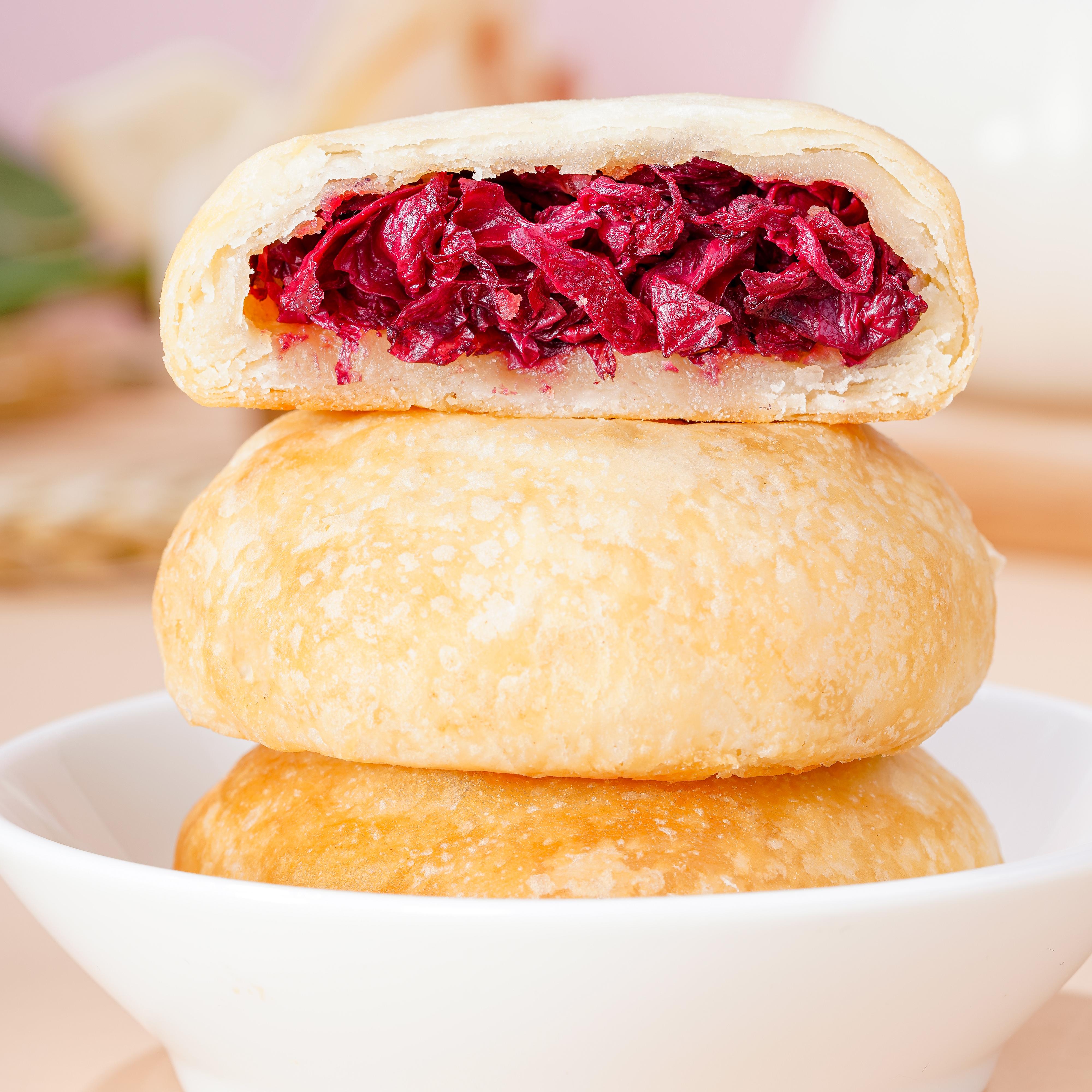 文山特产三七鲜花饼  口味：玫瑰