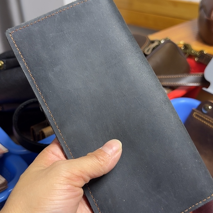 样板长款钱包雾霾蓝色