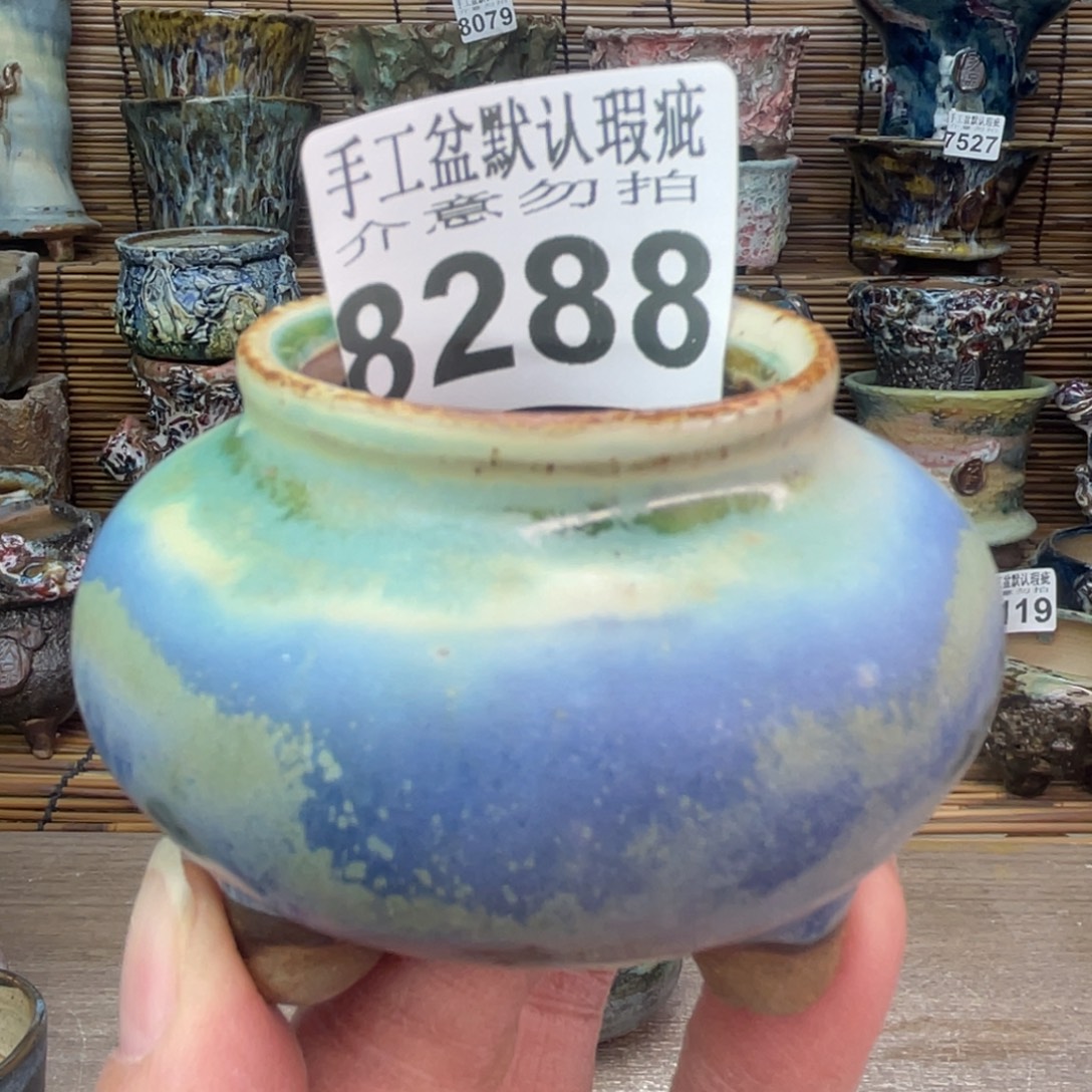 手工花盆默认瑕疵完美者勿拍