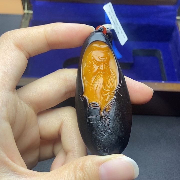 和田玉未镶嵌挂件大**翅N