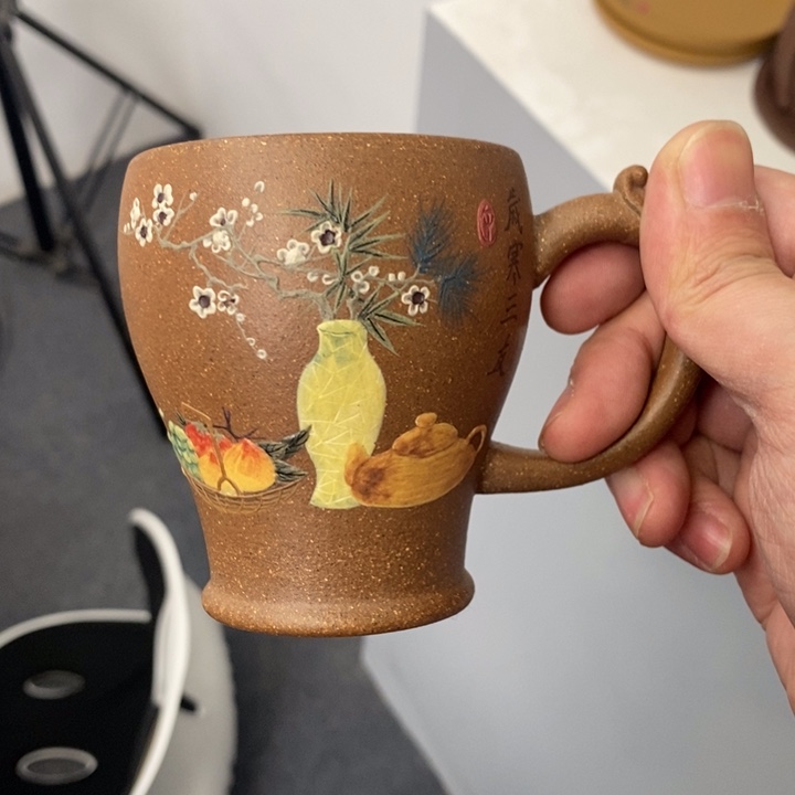 紫砂茶杯⭕️****宜兴紫砂主人杯