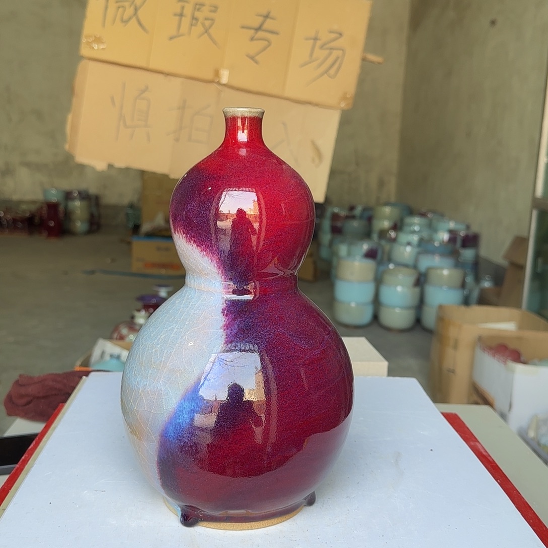 摆件陶郑家钧瓷摆件微瑕