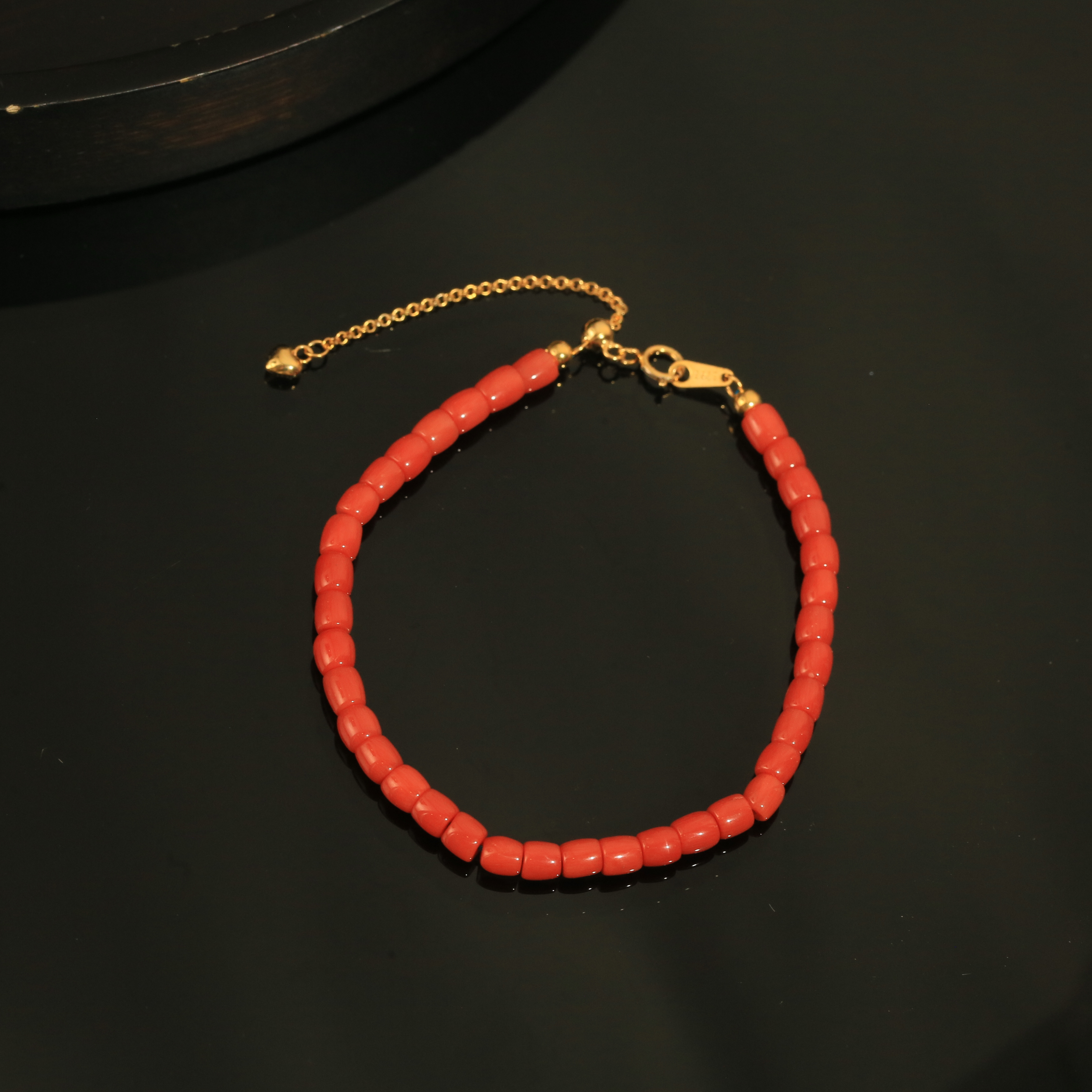 【杨杨专属】红珊瑚桶珠手链 约4mm SH0135BA4