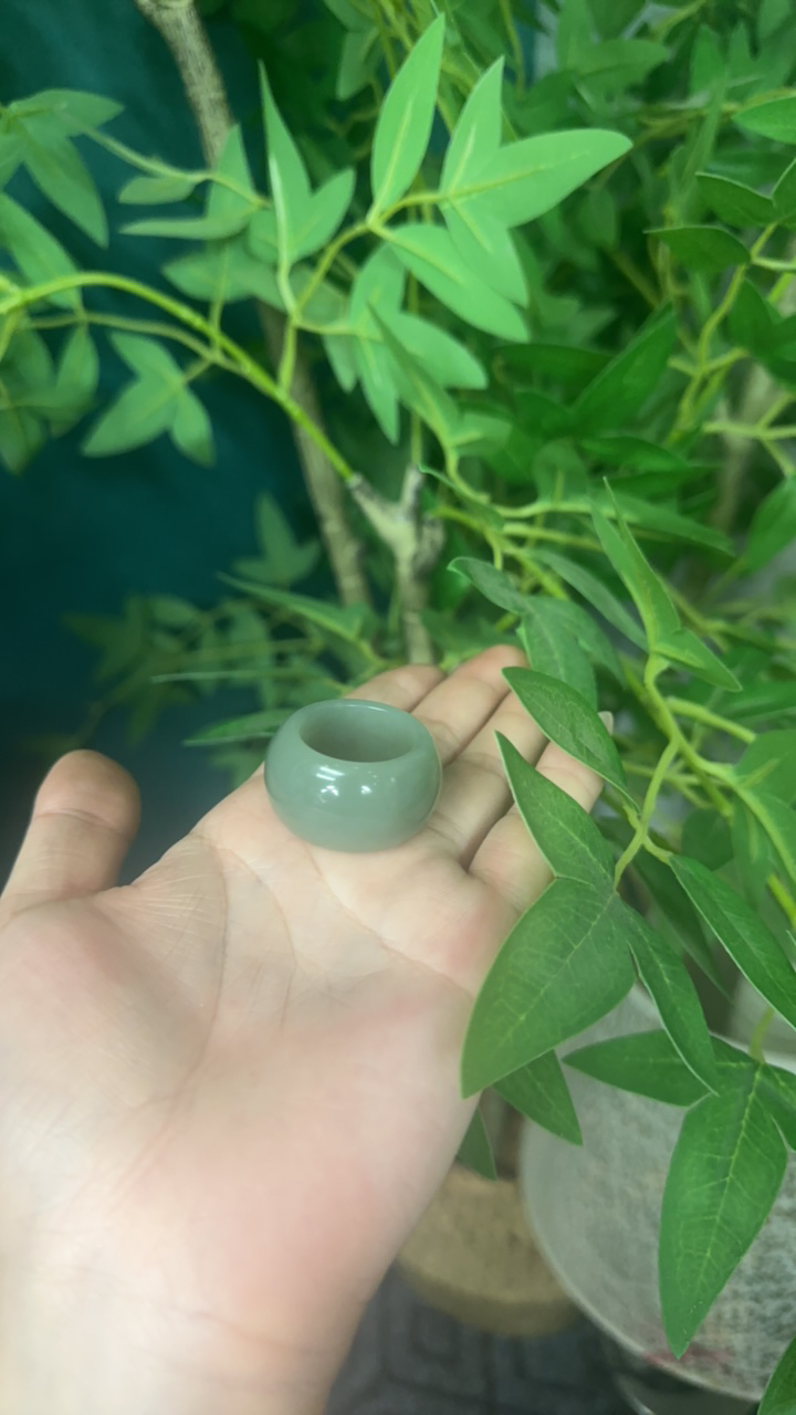 和田玉且末蓝扳指