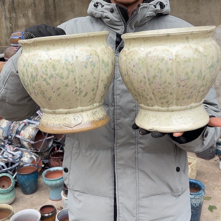 红陶南瓜两个口径18高度19