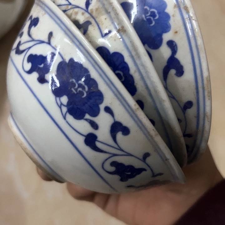 夏****其他陶13.5厘米微瑕3个碗