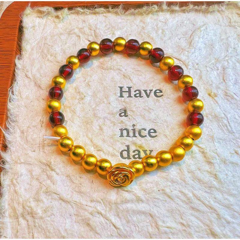 【丁老头甄选】20187精工玫瑰花手链