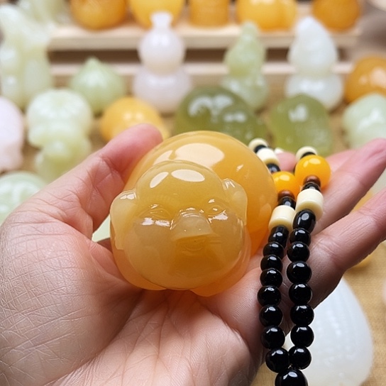 ^***^玉天然玉石手把件