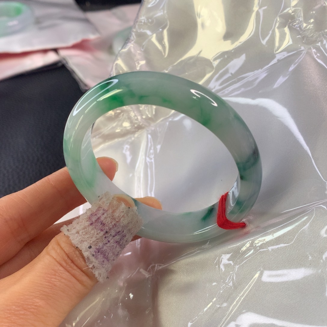 翡翠未镶嵌手镯翡翠手镯52.7