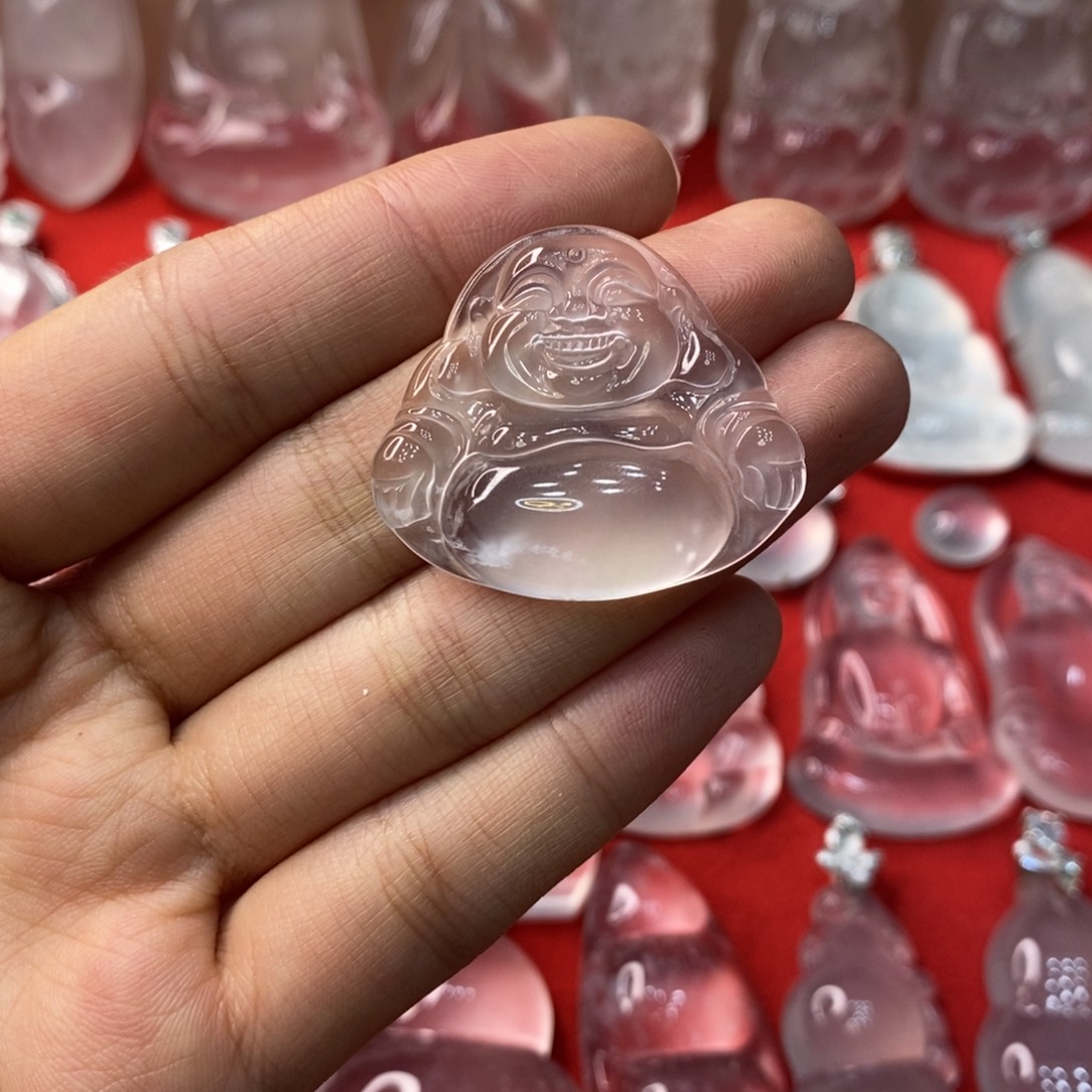 石英质玉未镶嵌吊坠