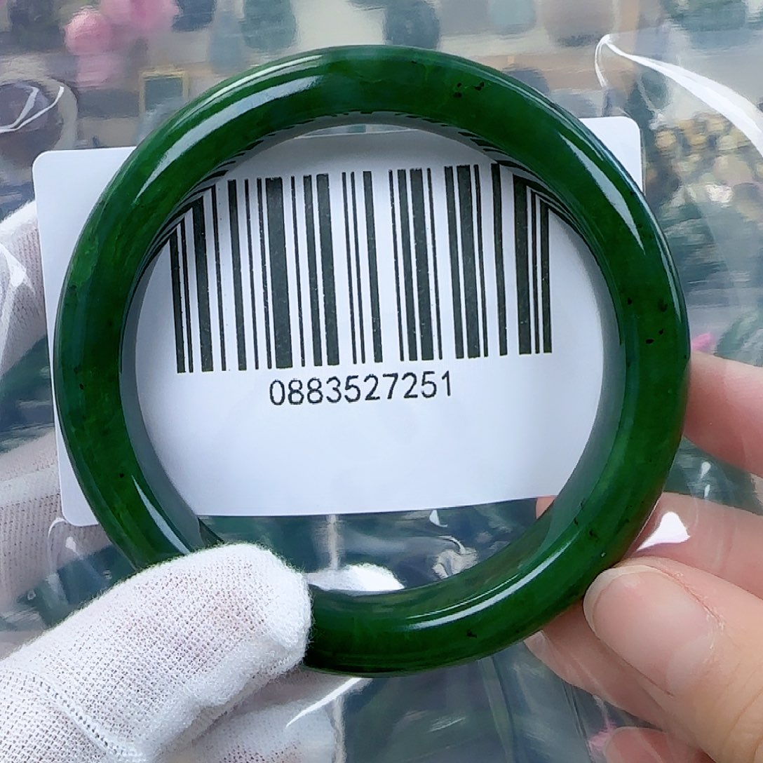 和田玉（碧玉）手镯未镶嵌60