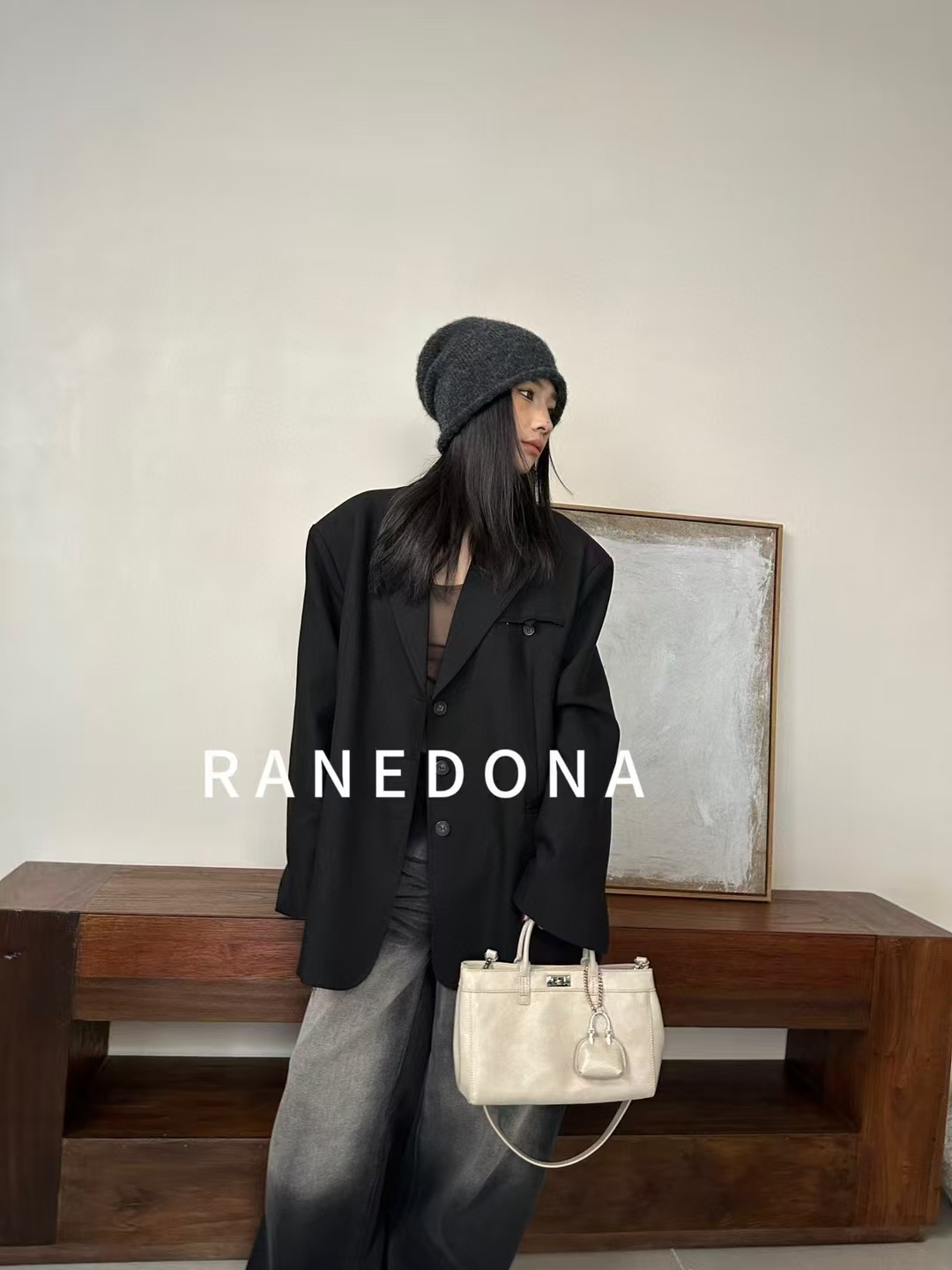 新款！高级感时尚百搭潮流手提通勤包简约大气单肩斜挎包92302