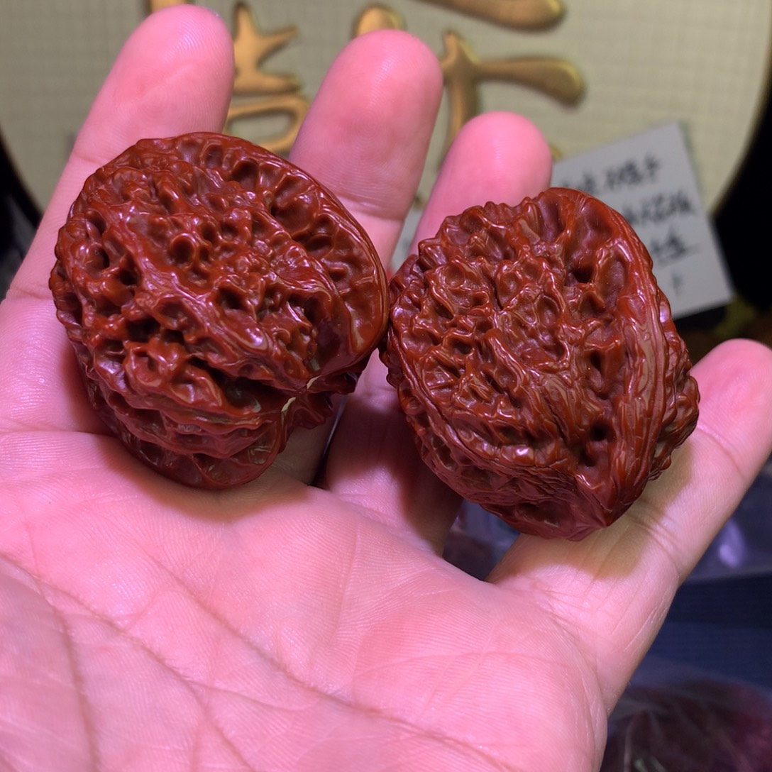 毛***豆文玩核桃把件南疆石
