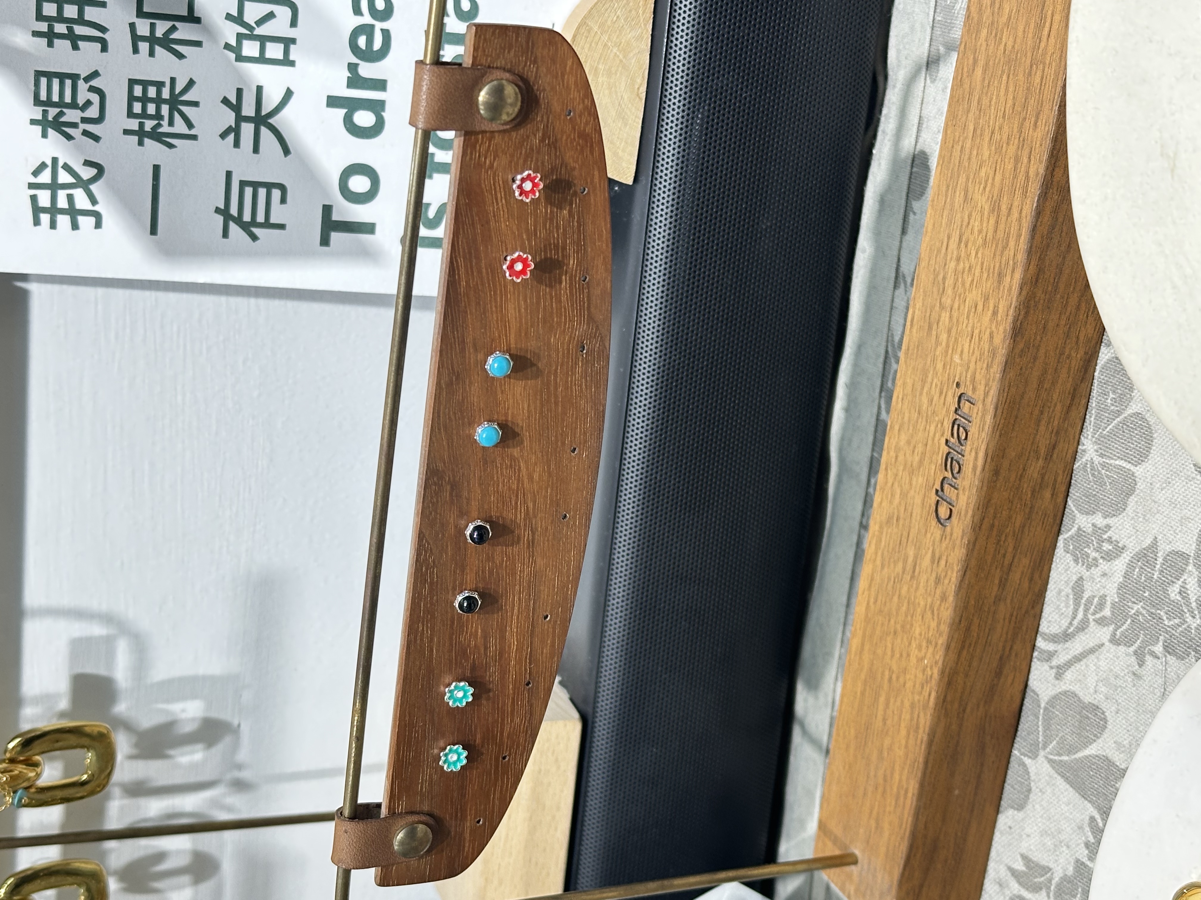 chalan  新款时尚百搭舒适上衣耳饰