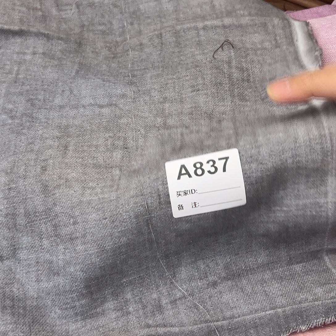 麻四米灰蓝色斜纹汉麻