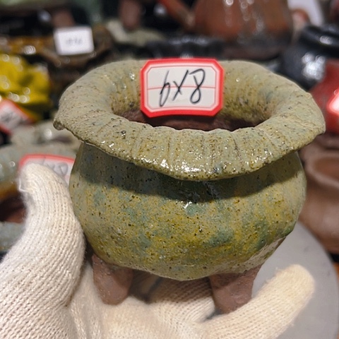 粗陶花盆手工花盆制作就这样