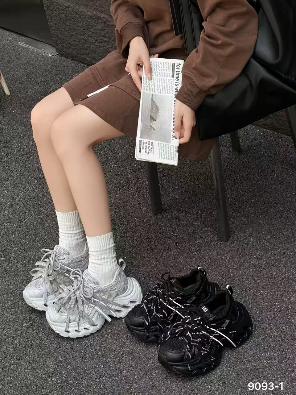 Bao.mm老爹鞋ins百搭韩版网面秋季夏季网红透气时尚运动鞋9093-1