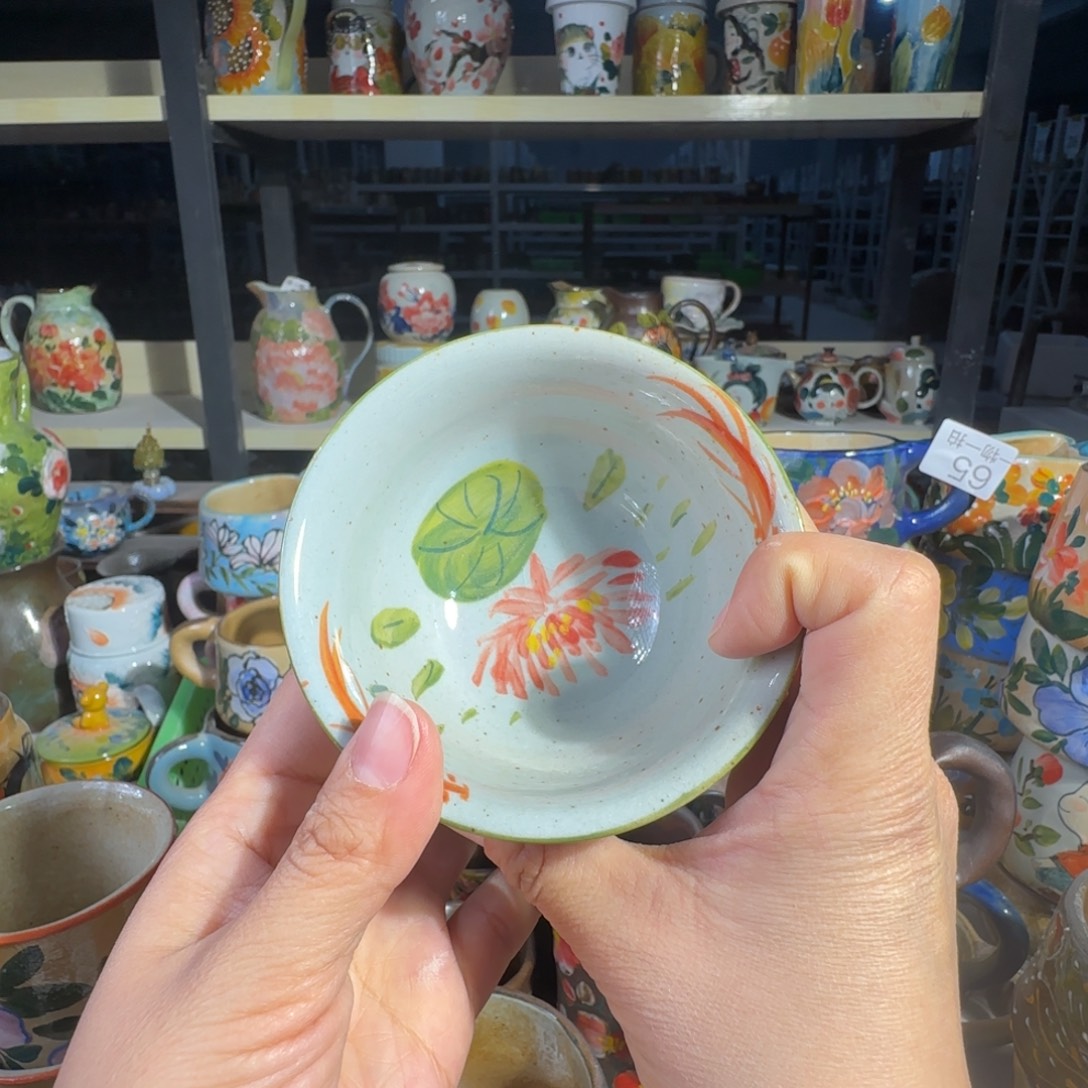 紫砂景德镇手工陶瓷釉下彩微瑕67